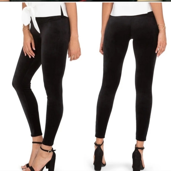SPANX High Waist Velvet Leggings Size Medium - Picture 6 of 6